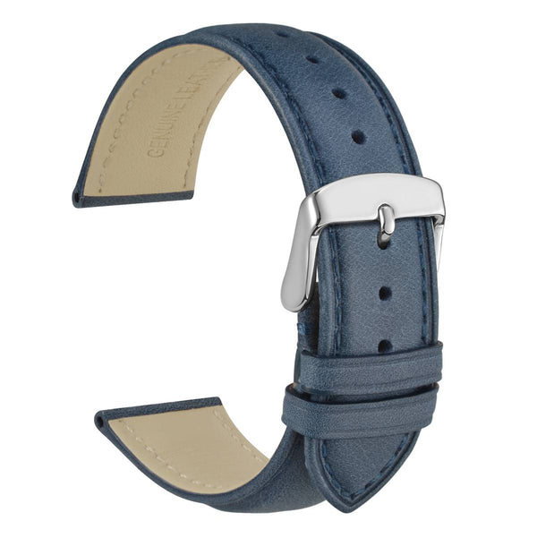 CLASSIC - Vintage Genuine Leather Watch Band - Dark Blue