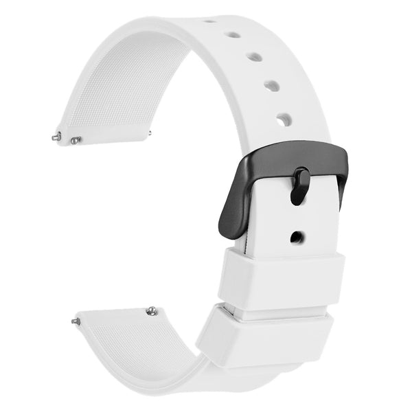 CLASSIC - Quick Release Silicone Watch Band - White