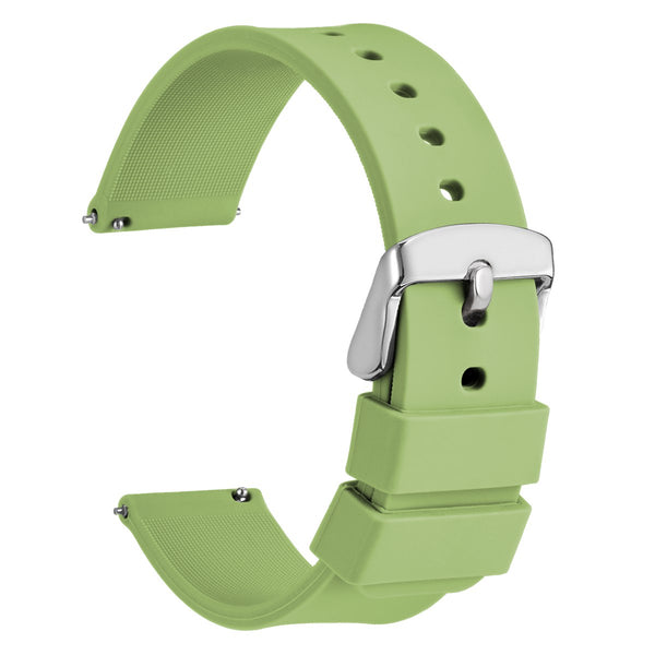 CLASSIC - Quick Release Silicone Watch Band - Tea Green
