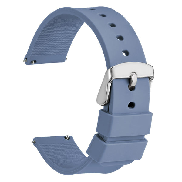 CLASSIC - Quick Release Silicone Watch Band - Harbor Blue