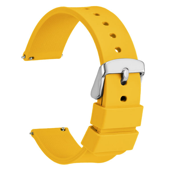 CLASSIC - Quick Release Silicone Watch Band - Yellow