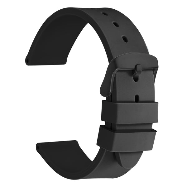 SIMPLE - Versatile Silicone Watch Band - Black